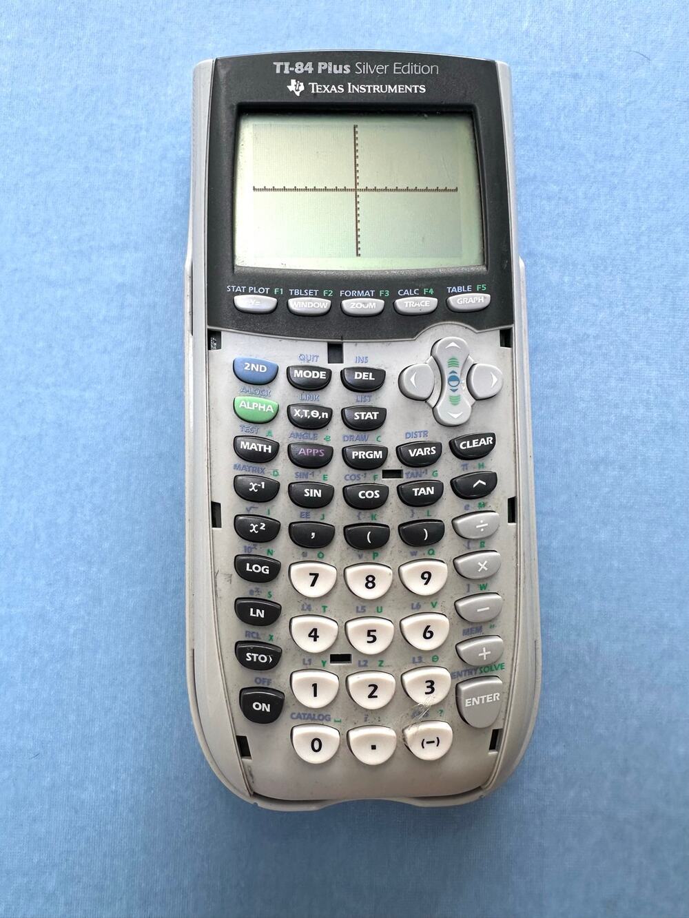 Texas Instruments TI-84 Plus Silver Edition - Works - Missing Battery Cover Trim